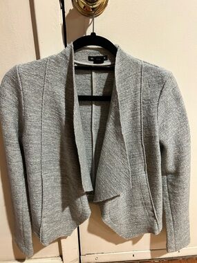 Club Monaco Light Gray Open-Front Jacket / Blazer size XS